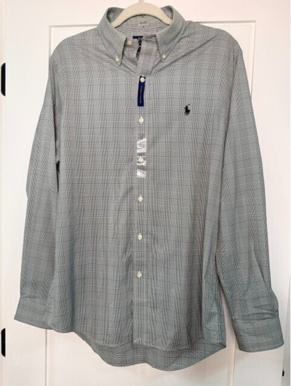 Polo Ralph Lauren Mens M Classic Fit Performance Plaid Button Down Shirt NWT